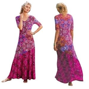 Soft Surroundings Mixed Media Maxi Dress/Women’s Size Small